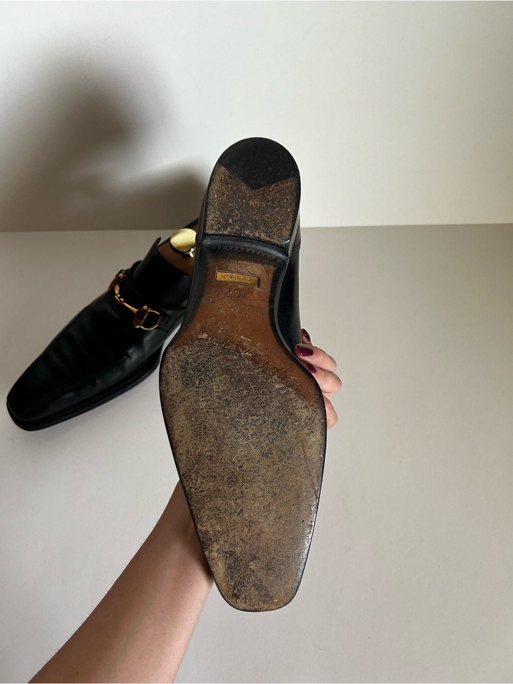 Gucci Black Leather Horsebit Loafers - Picture 3 of 4